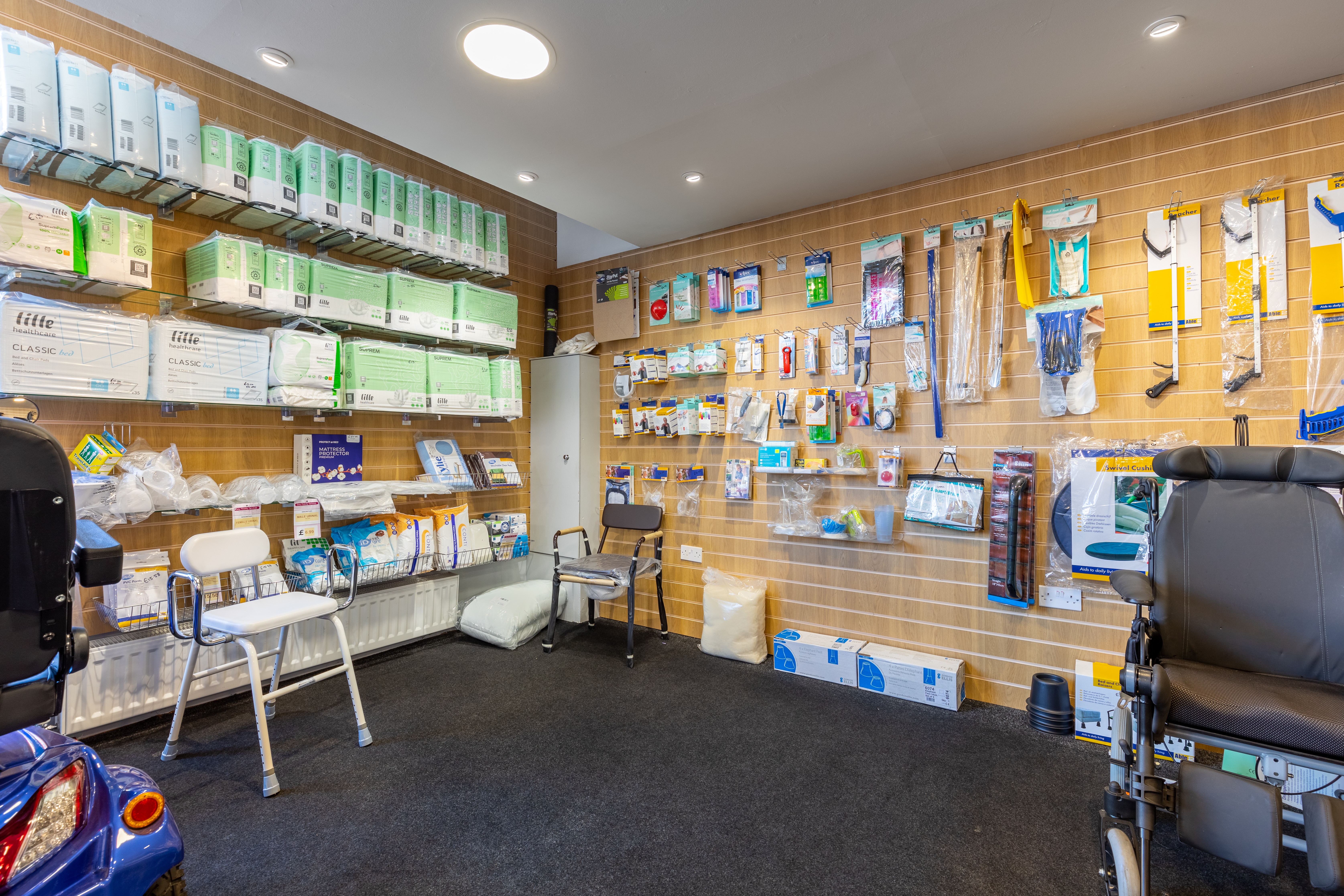 Mobility aids and accessories at Clacton mobility shop