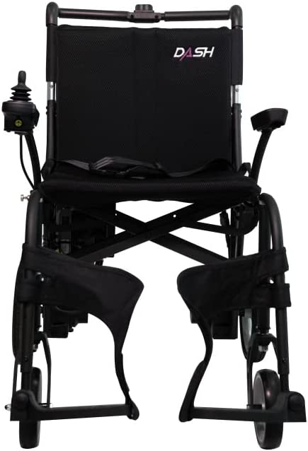 Dashi MG Ultra Lightweight Folding Powered Wheelchair front view