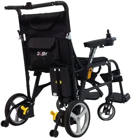 Dashi MG Ultra Lightweight Folding Powered Wheelchair rear view