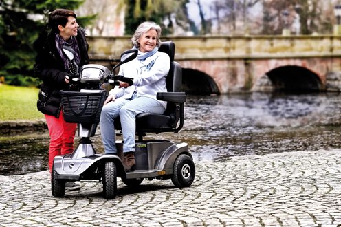 Sunrise S425 Mobility Scooter outdoors