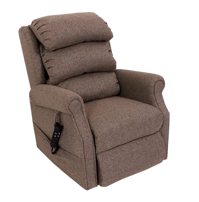 Chancellor Rise & Recliner Chair- roasted Hickory colour