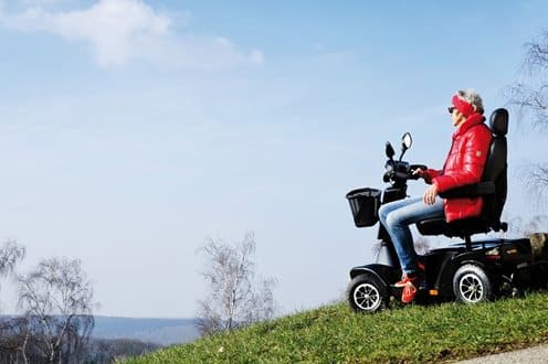 lifestyle image of the Sterling S700 mobility scooter