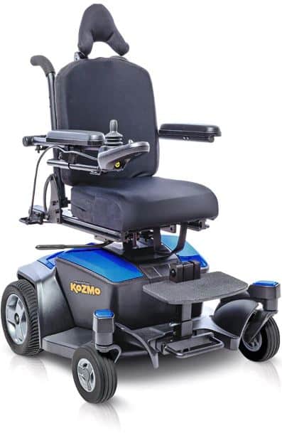 Quantum Kozmo powered wheelchair - blue