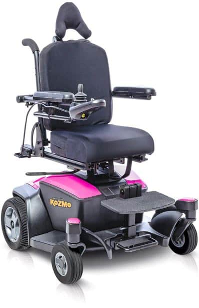 Quantum Kozmo powered wheelchair - pink