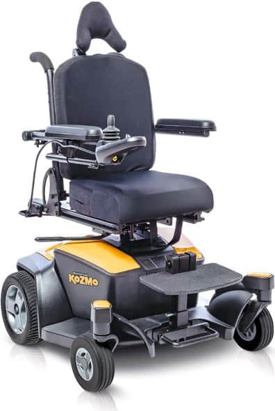 Quantum Kozmo powered wheelchair - yellow