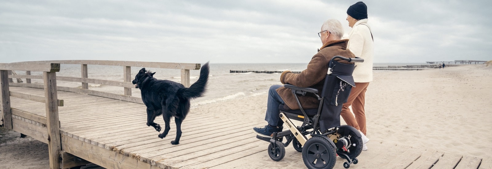 Alber Erivo folding powerchair outside