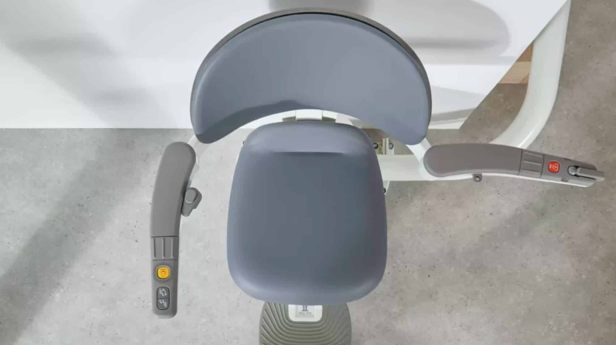 Flow X stairlift ergonomic armrests