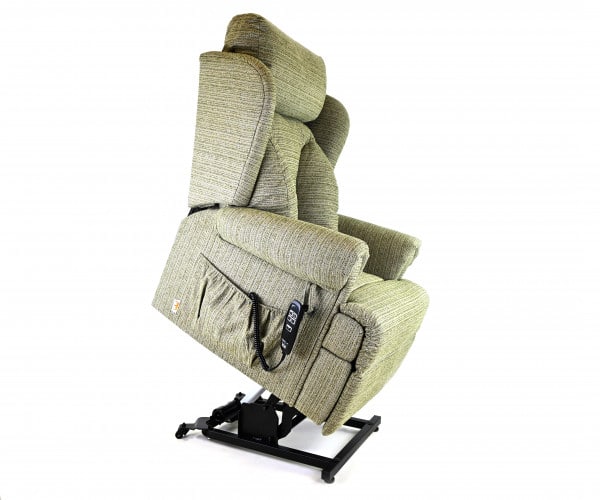 The Admiral Rise and Recliner chair. green