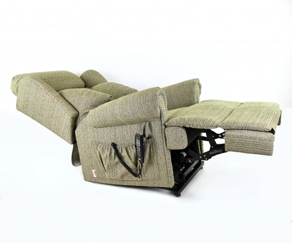 The Admiral Rise and Recliner chair. green