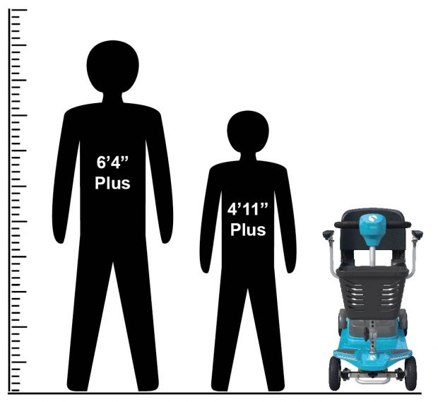 height chart for mobility scooter