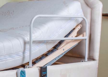 Grab rail for an electric bed