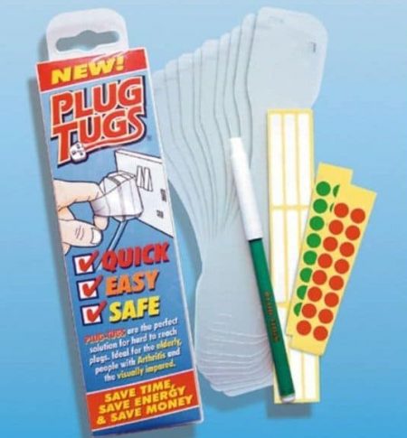 Plug Tugs For Easy Mains Plug Removal