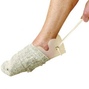 Sock and stocking aid for people with mobility and disability