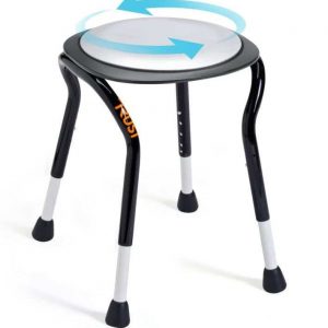 Rotating shower stool