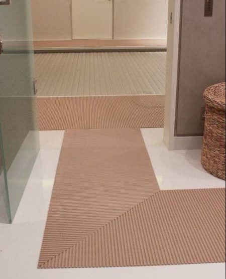 Wet room rubber mats