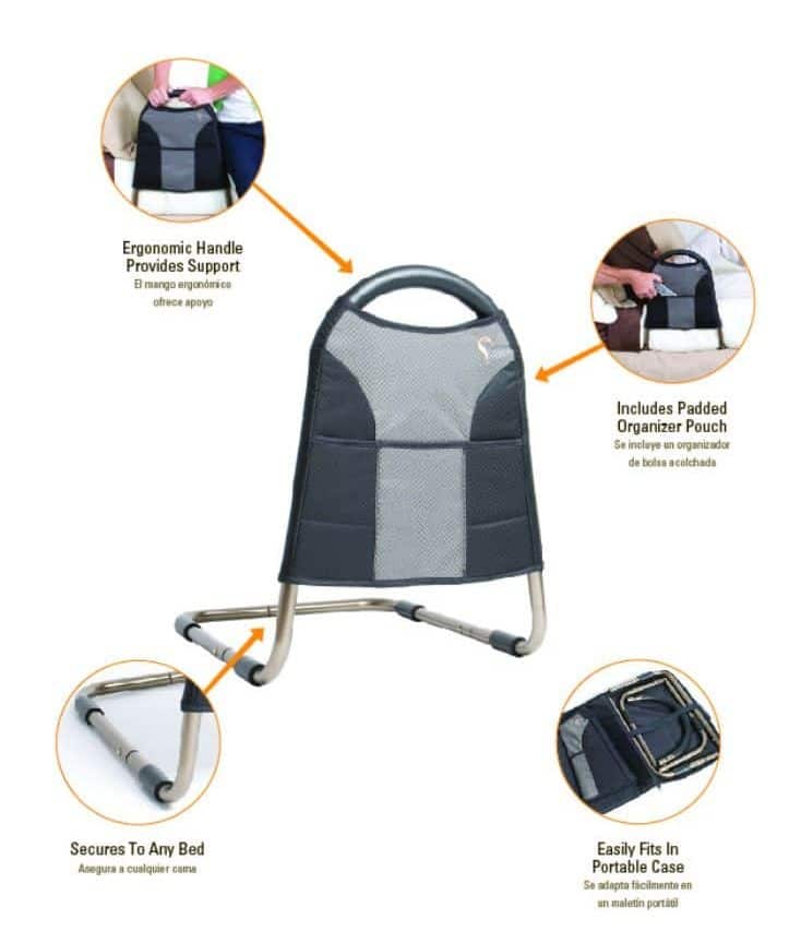 Stander bedside mobility features