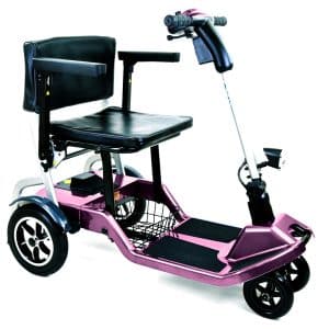 QFold lightweight mobility scooter - purple