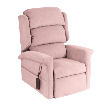 Royal Waterfall rise and recliner mobility chair pink