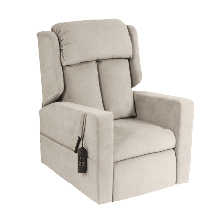 The Tudor T-Back Recliner Chair in stone