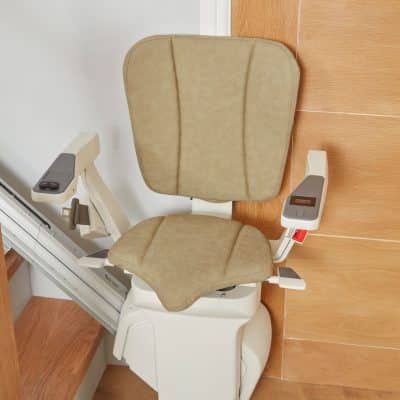 Ergo straight stairlift seat - almond