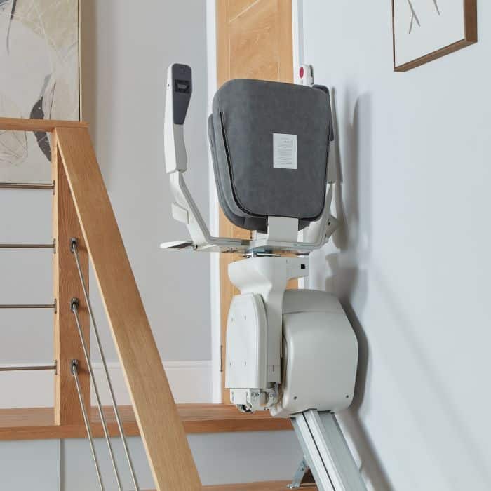 Ergo straight stairlift top of stairs