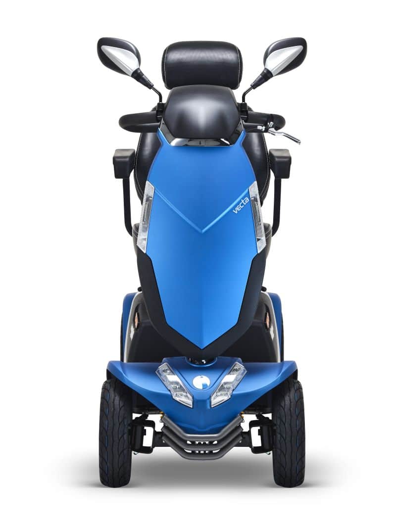 vecta sport mobility scooter in cobalt blue