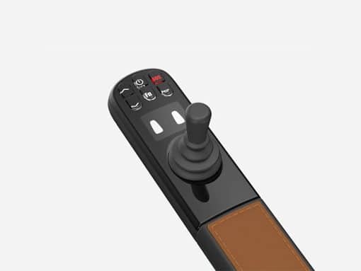 Lightweight folding electric powered mobility scooter controls