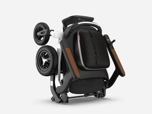 Lightweight folding electric powered mobility scooter folded (2)