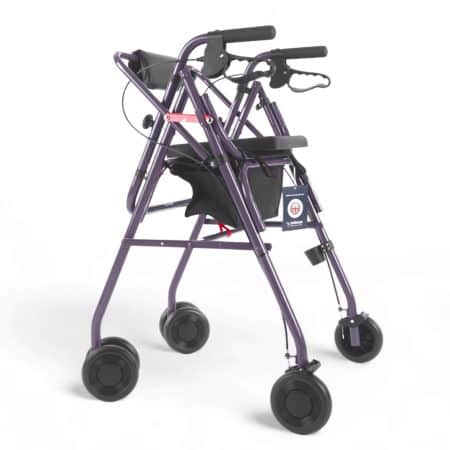 Uniscan Glider Plus Rollator Walking Aid blackberry