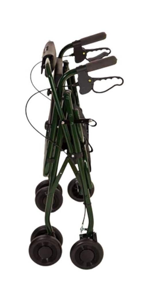 Uniscan Glider Plus Rollator Walking Aid folded side view