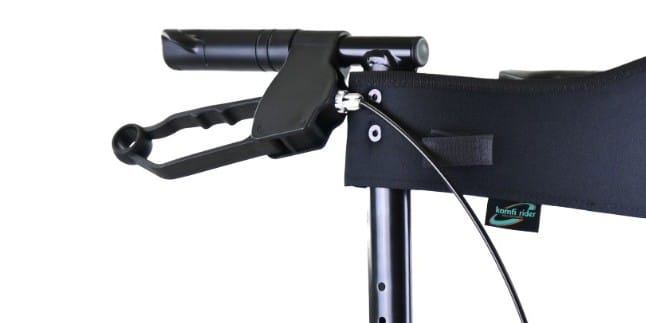 rollator walking aid brake controls
