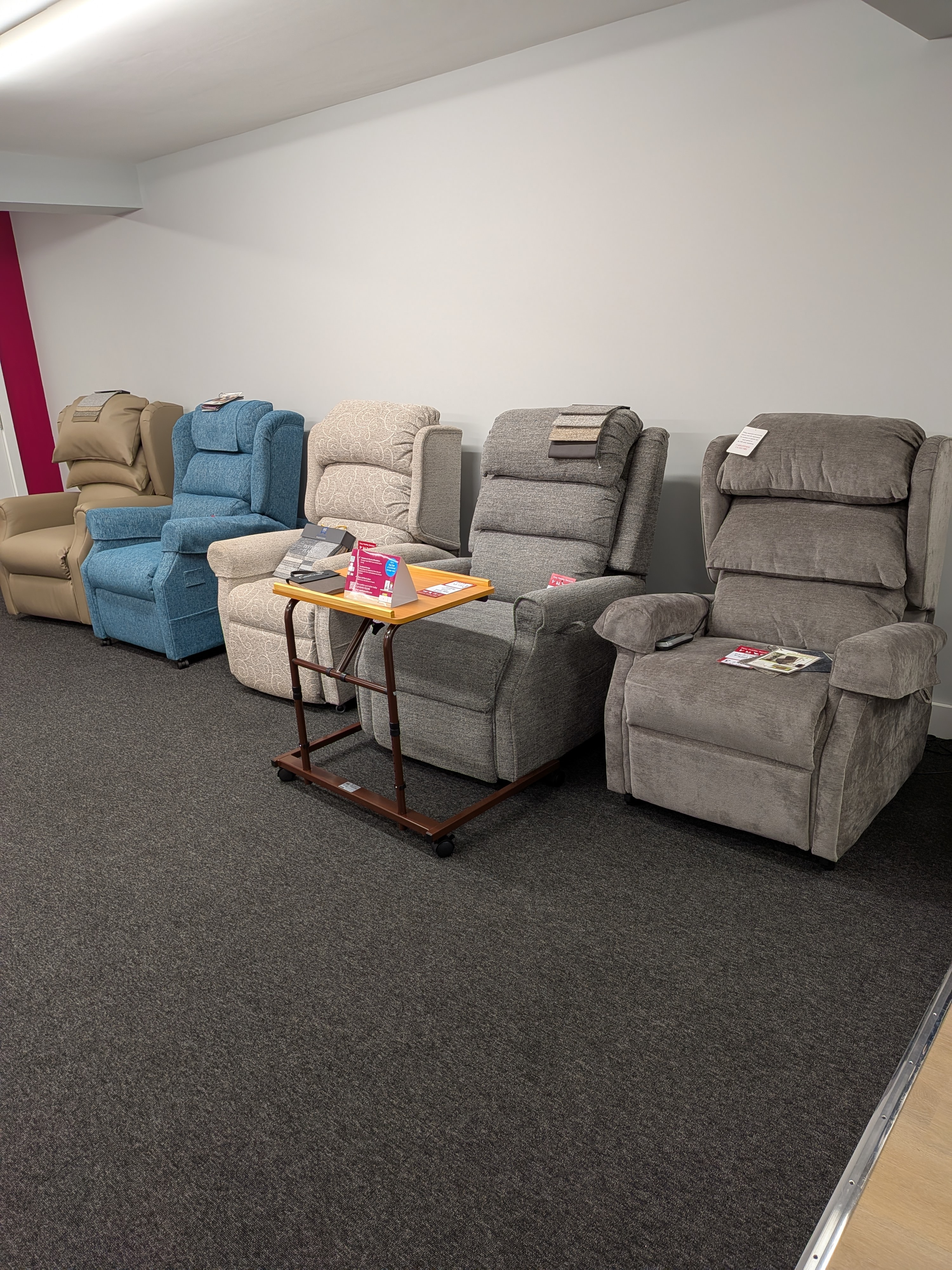 Recliner chairs in Clacton mobility shop